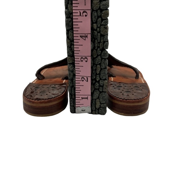 Jack Rogers Brown Flat T-Strap Sandals Size 7 Women's - Picture 7 of 8